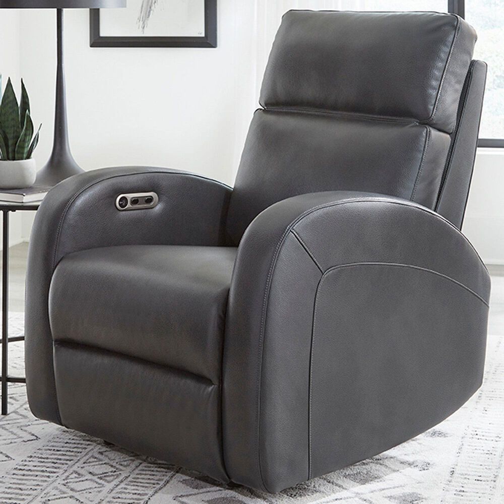 Simeon Collection Devin Power Recliner in Pebble Grey, , large