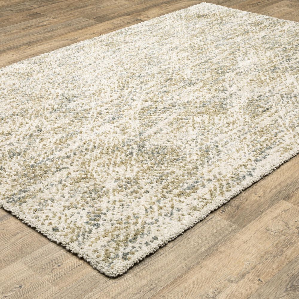 Oriental Weavers Aspen 3154E Ivory and Gold 9'10" x 12'10" Area Rug, , large