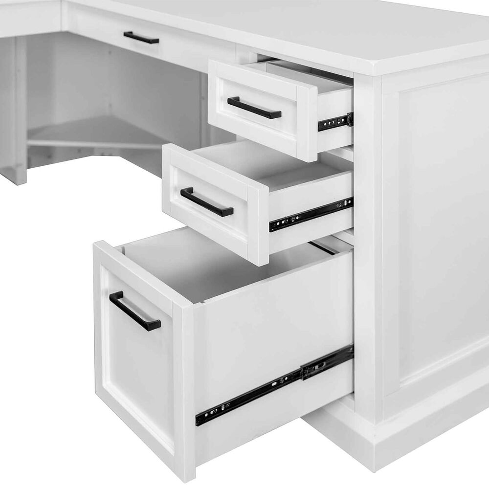 Wycliff Bay PEDASTAL L-DESK, , large