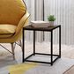 HOMLUX 1-Tier End Table in Columbia Walnut and Black, , large