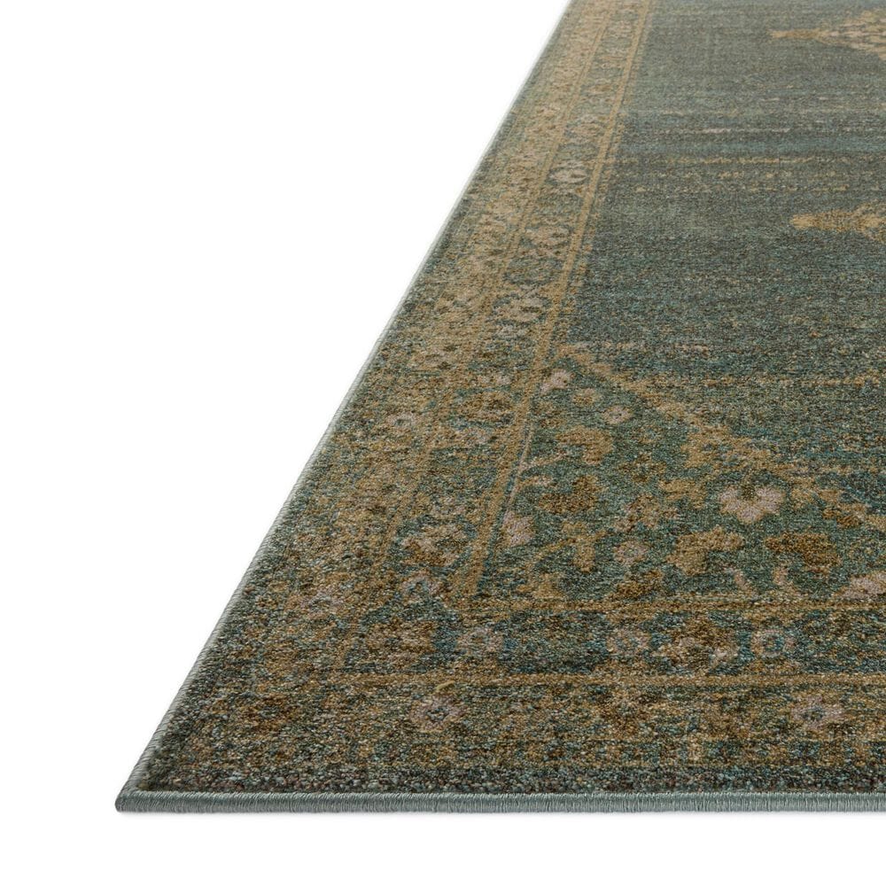 Magnolia Home Mona Aqua and Wheat 8&#39;10&quot; x 12&#39; Area Rug, , large