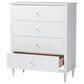 Baxton Studio Roni 4-Drawer Chest in White, , large