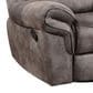 Steve Silver Nashville Manual Swivel Glider Recliner in Grey, , large