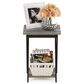 HOMLUX End Table in French Oak and Black, , large