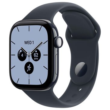 Apple Watch Series 12 (GPS + Cellular) 42mm Night Blue Ceramic Case with Navy Blue Sport Band - S/M (Pre-Order), , large