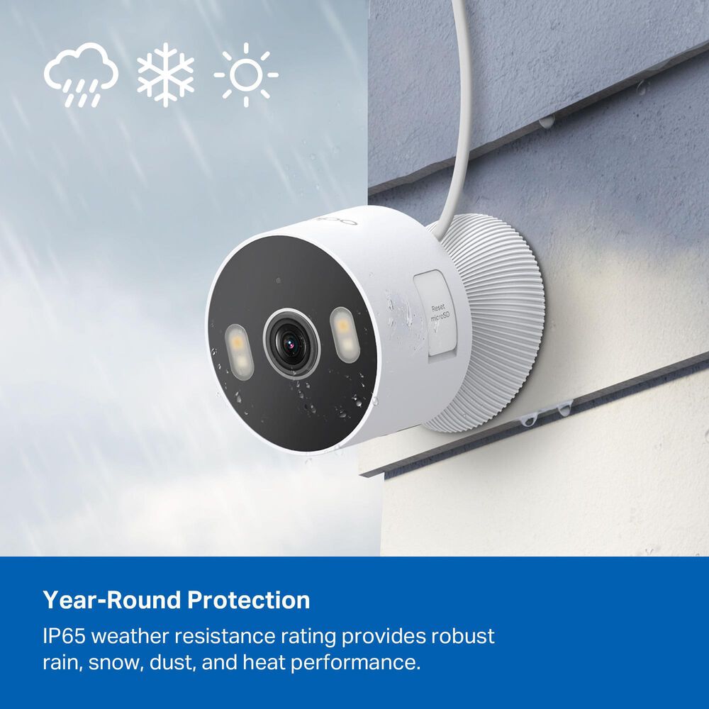 TP-Link Indoor/Outdoor Home Security Camera in White, , large