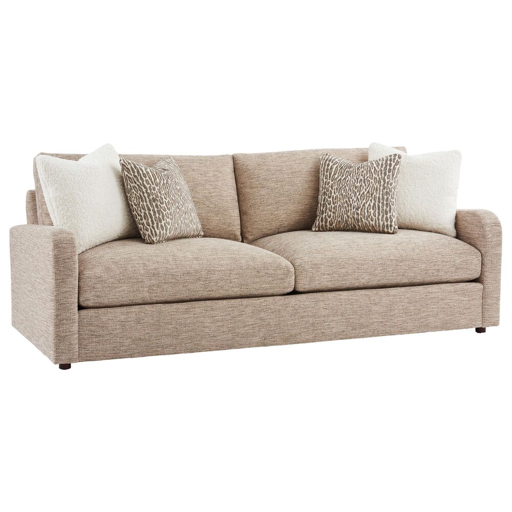 Lexington Furniture Barclay Butera Upholstery Stationary Grant Sofa in Goldish Tan, , large