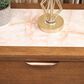 Vista Haus Portrait 2-Drawer Nightstand with LED Lights in Sienna Brown, Cream and Peach, , large
