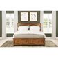 A-America Bandalier King Bed with Two Nightstands in Warm Russet, , large