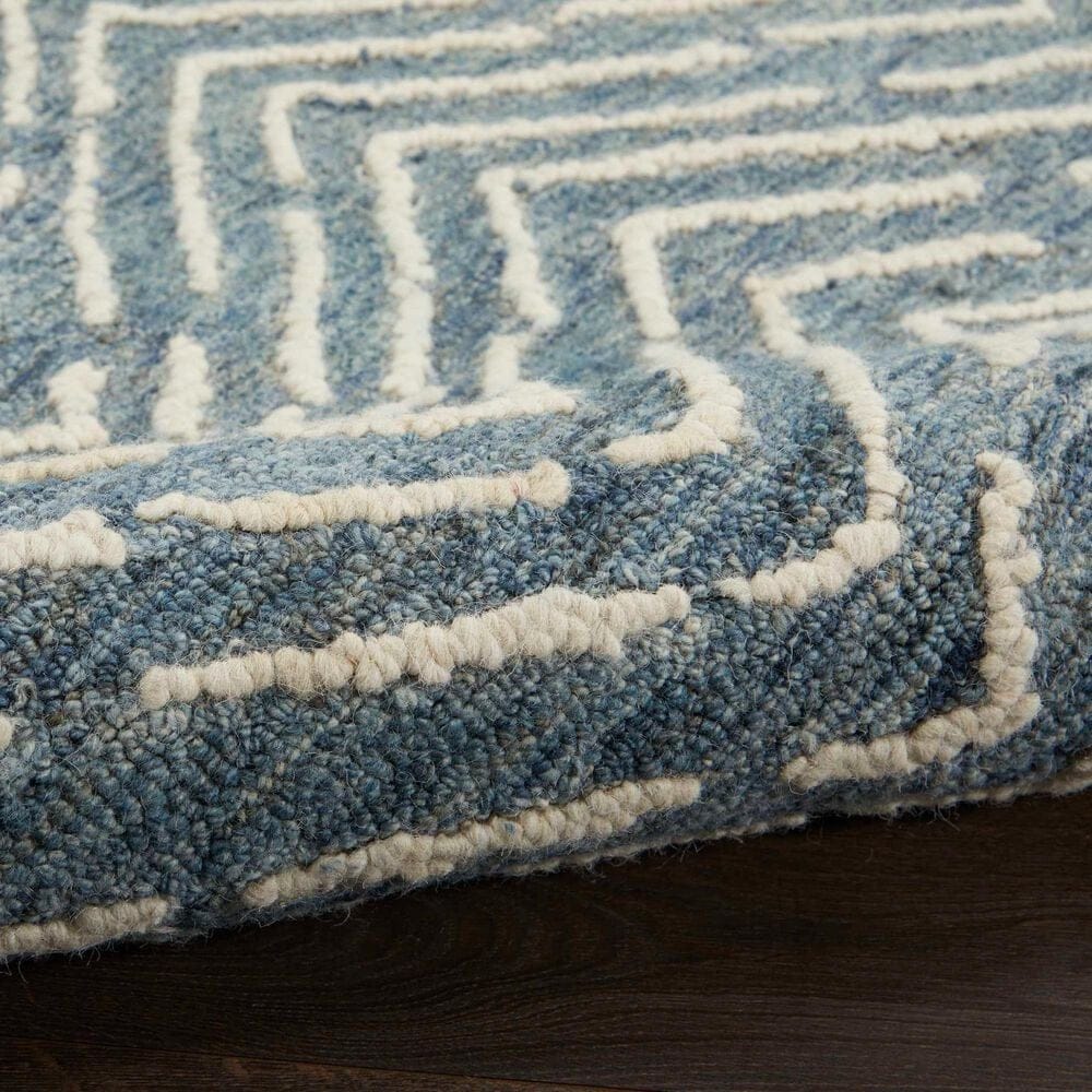 Nourison Colorado 3&#39;9&quot; x 5&#39;9&quot; Indigo and Ivory Area Rug, , large