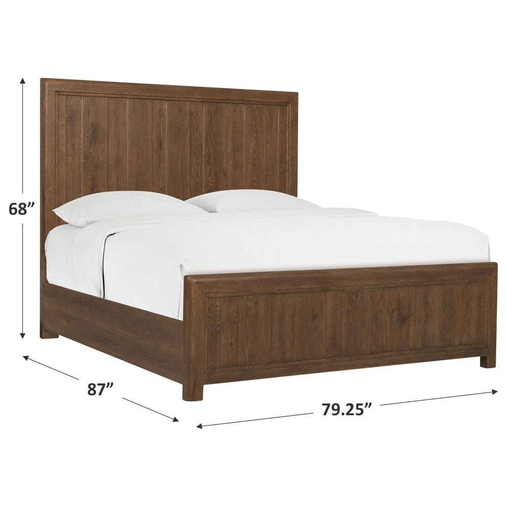 Hooker Furniture Driftwood King Panel Bed in Worn Saddle, , large