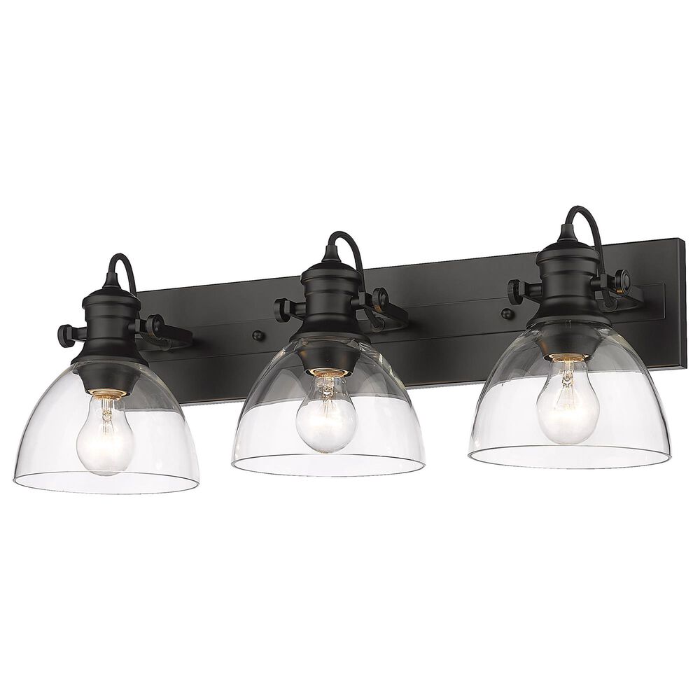Golden Lighting Hines 3-Light Bath Fixture in Matte Black, , large