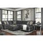 Ashley Tracling Oversized Accent Ottoman in Slate, , large