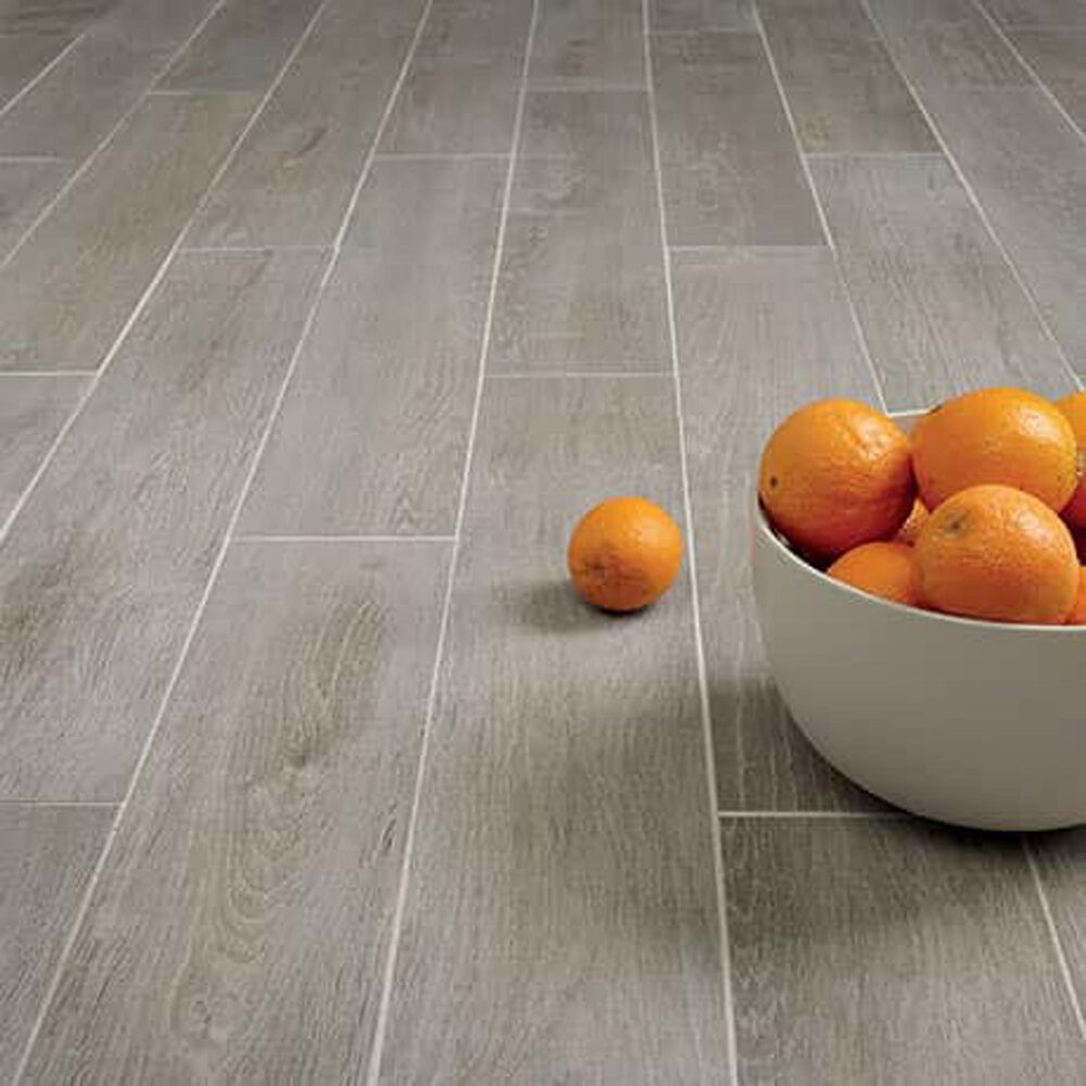 Dal-Tile Trellis Oak Smoke 6&quot; x 36&quot; Porcelain Tile, , large