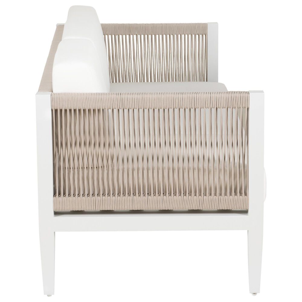 Linon Home Decor Claiborne 3-Seater Outdoor Sofa in White, , large