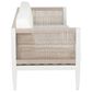 Linon Home Decor Claiborne 3-Seater Outdoor Sofa in White, , large