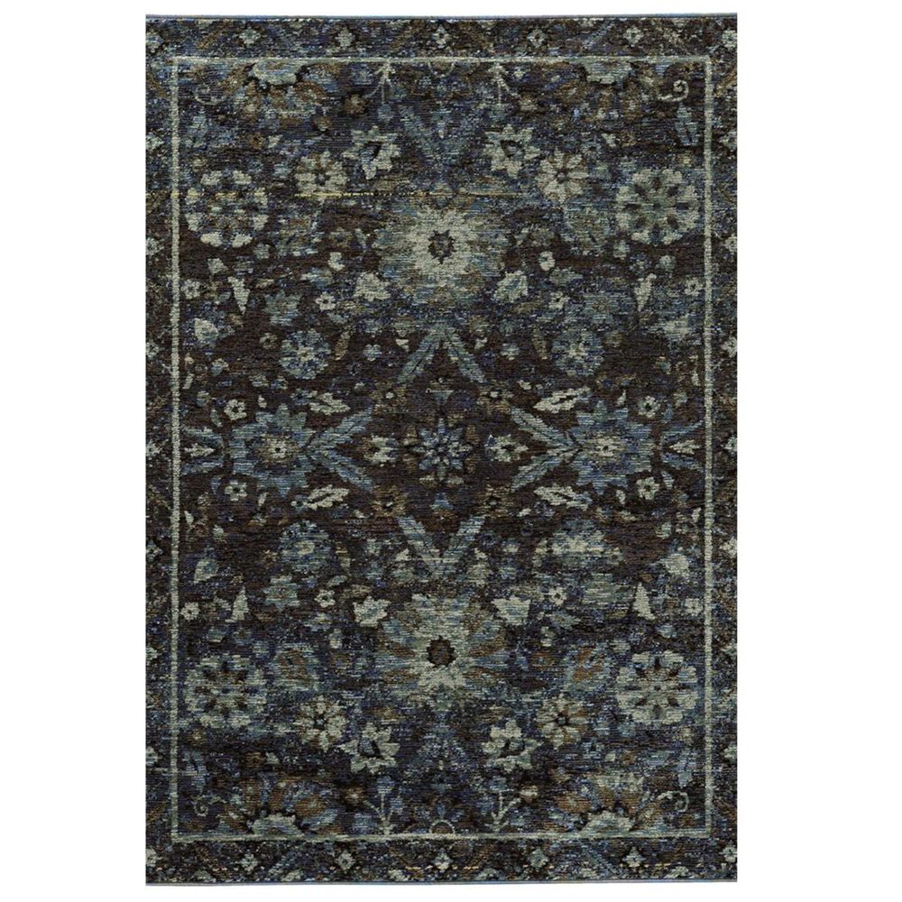 Oriental Weavers Andorra 7124A 10" x 13"2" Navy and Blue Area Rug, , large
