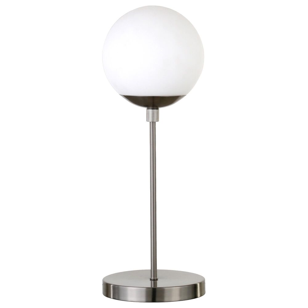 Hudson and Canal Theia Table Lamp in Brushed Nickel, , large