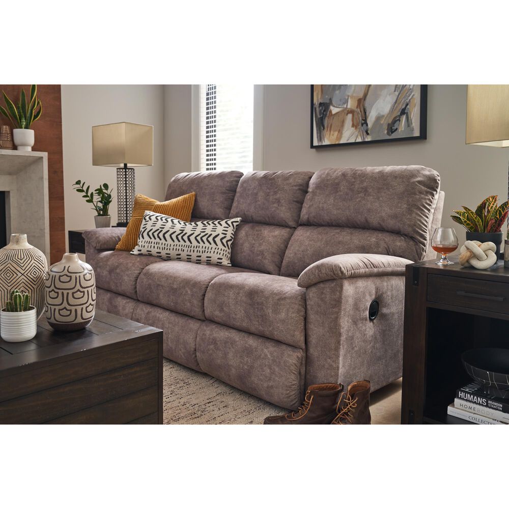 La-Z-Boy Brooks Manual Reclining Sofa in Mushroom, , large