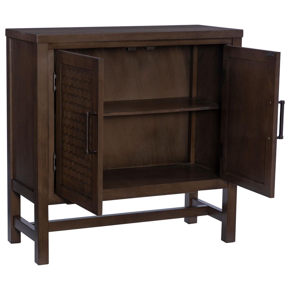 Linon Home Decor Malcolm 2-Door Accent Cabinet in Brown, , large