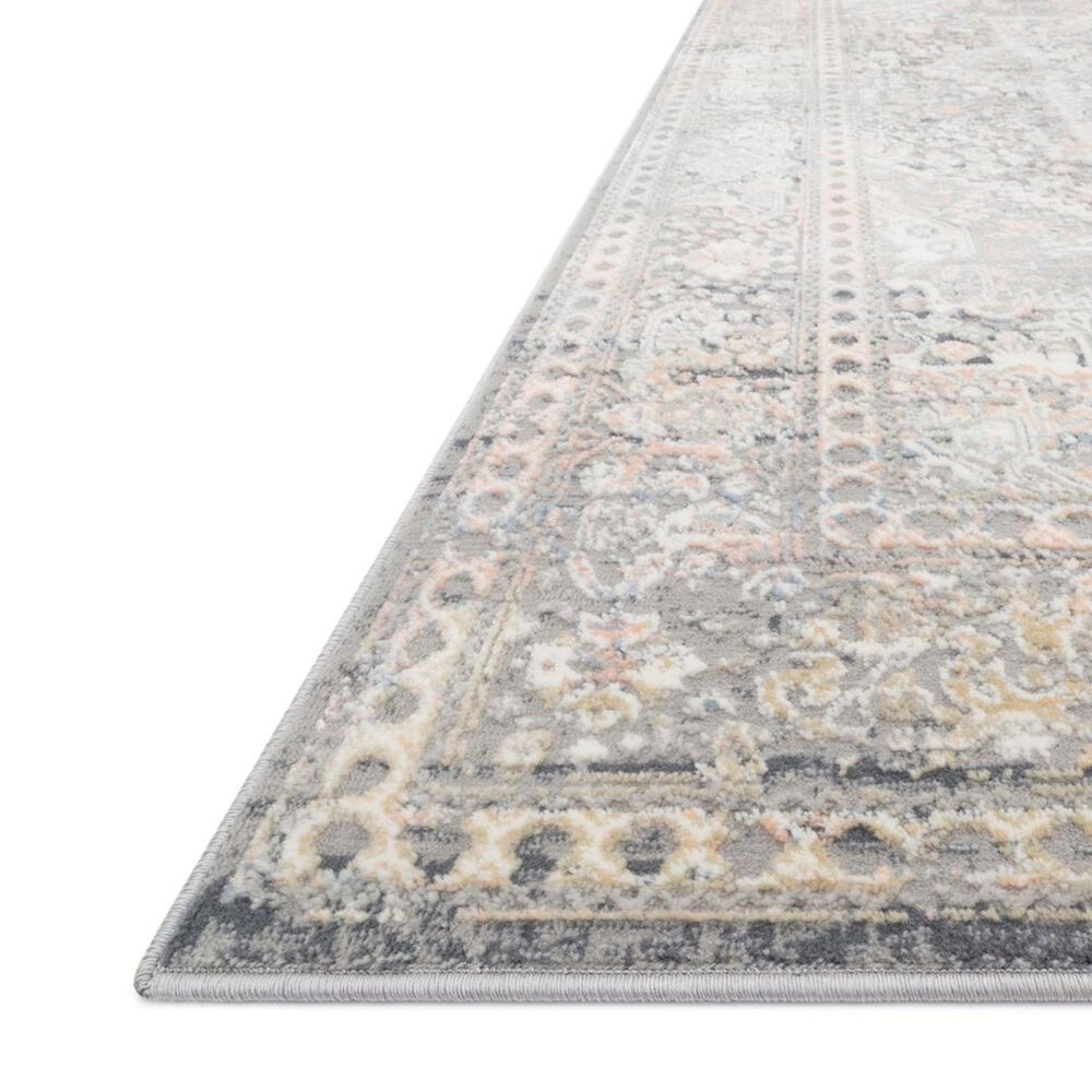Loloi II Lucia LUC-01 4&#39; x 5&#39;7&quot; Grey and Sunset Area Rug, , large