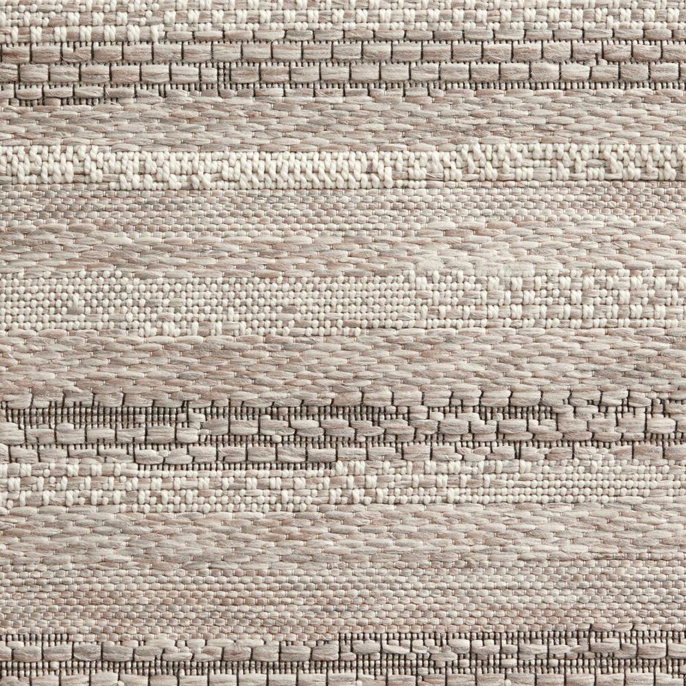 Amber Lewis x Loloi Malibu MAB-02 2&#39;3&quot; x 3&#39;9&quot; Ivory and Dove Indoor/Outdoor Area Rug, , large