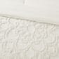 Hampton Park Laetitia 3-Piece Full/Queen Tufted Cotton Chenille Medallion Comforter Set in Off-White, , large