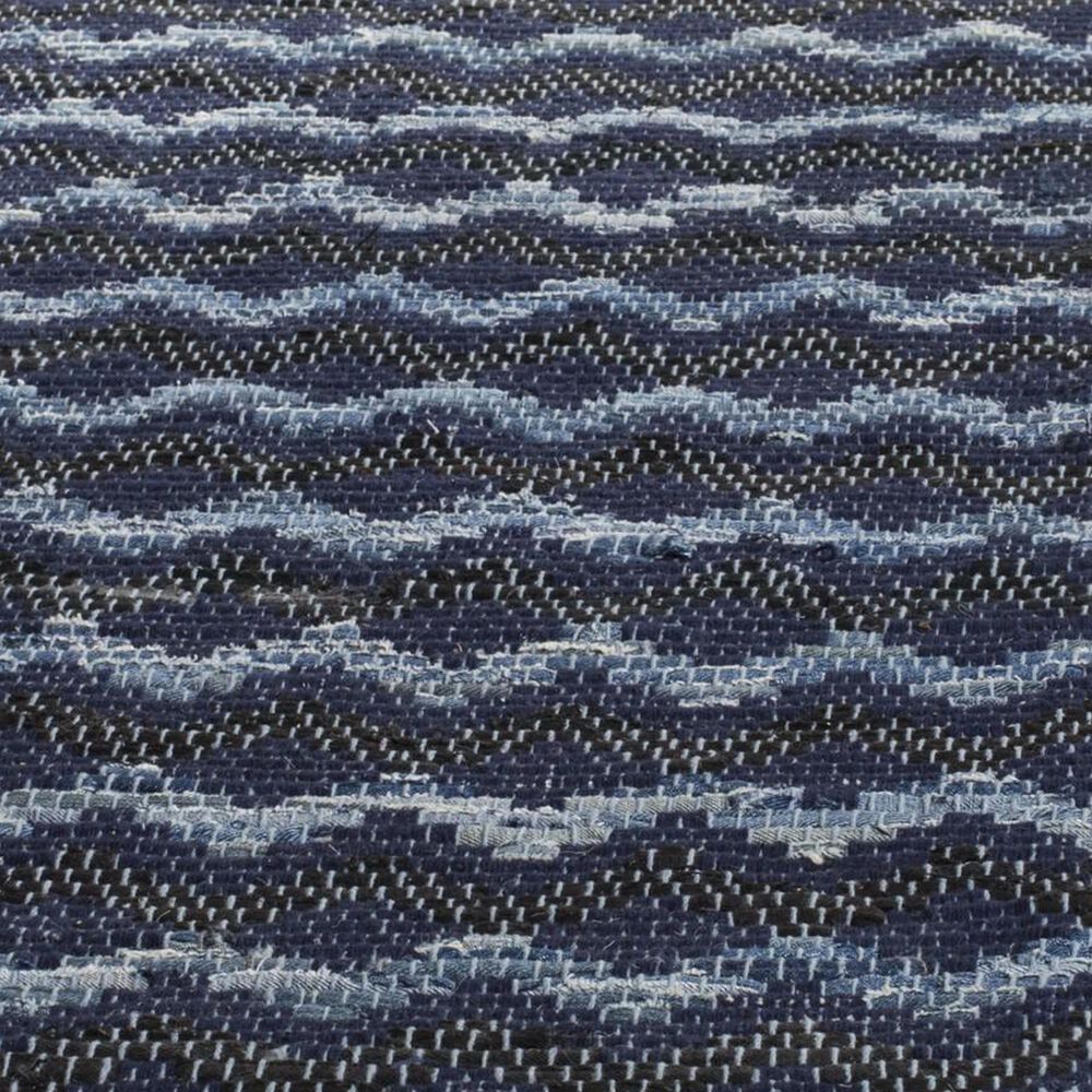 Safavieh Montauk 2&#39;3&quot; x 8&#39; Turquoise, Navy Blue and Black Runner, , large