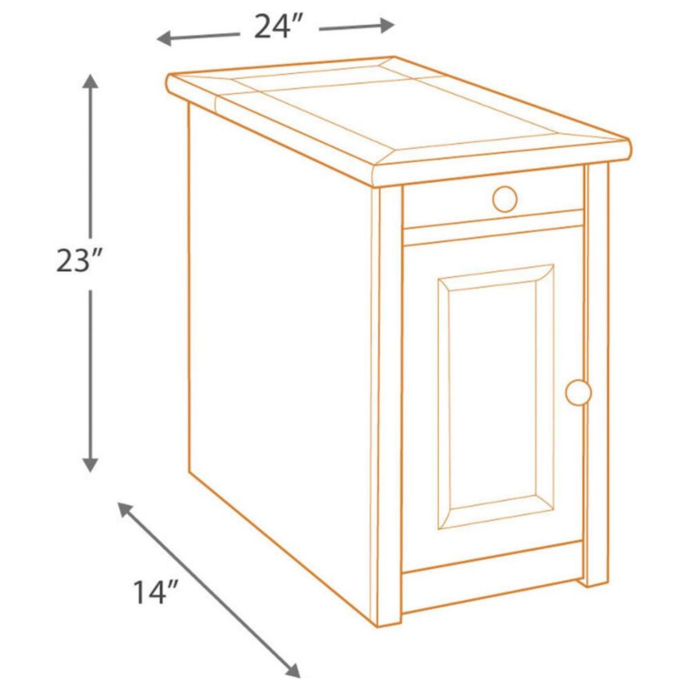 Ashley Tyler Creek Chair Side End Table in Grayish Brown/Black, , large