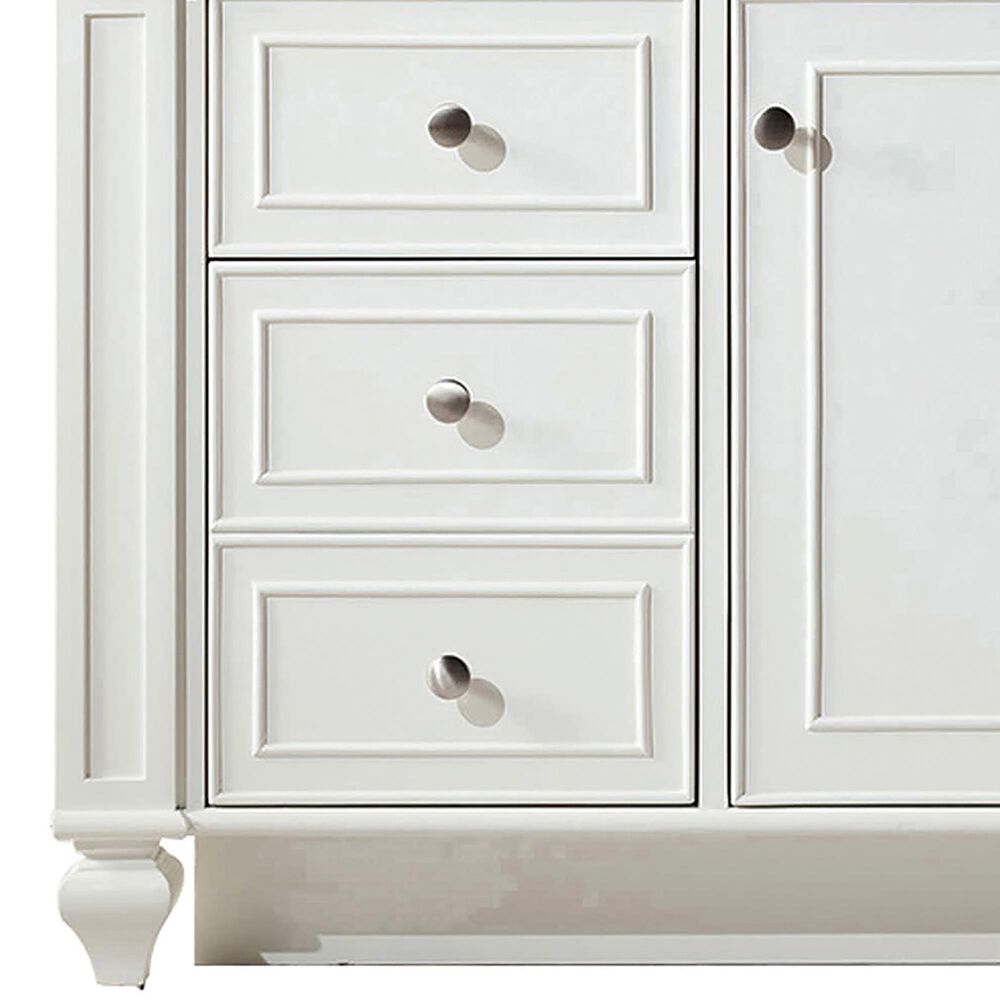 James Martin Vanities Bristol 48" Single Bathroom Vanity in Bright White with 3 cm Lime Delight Quartz Top and Rectangular Sink, , large