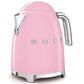 Smeg 7-Cup Stainless Steel Retro Style Electric Kettle in Pink, , large