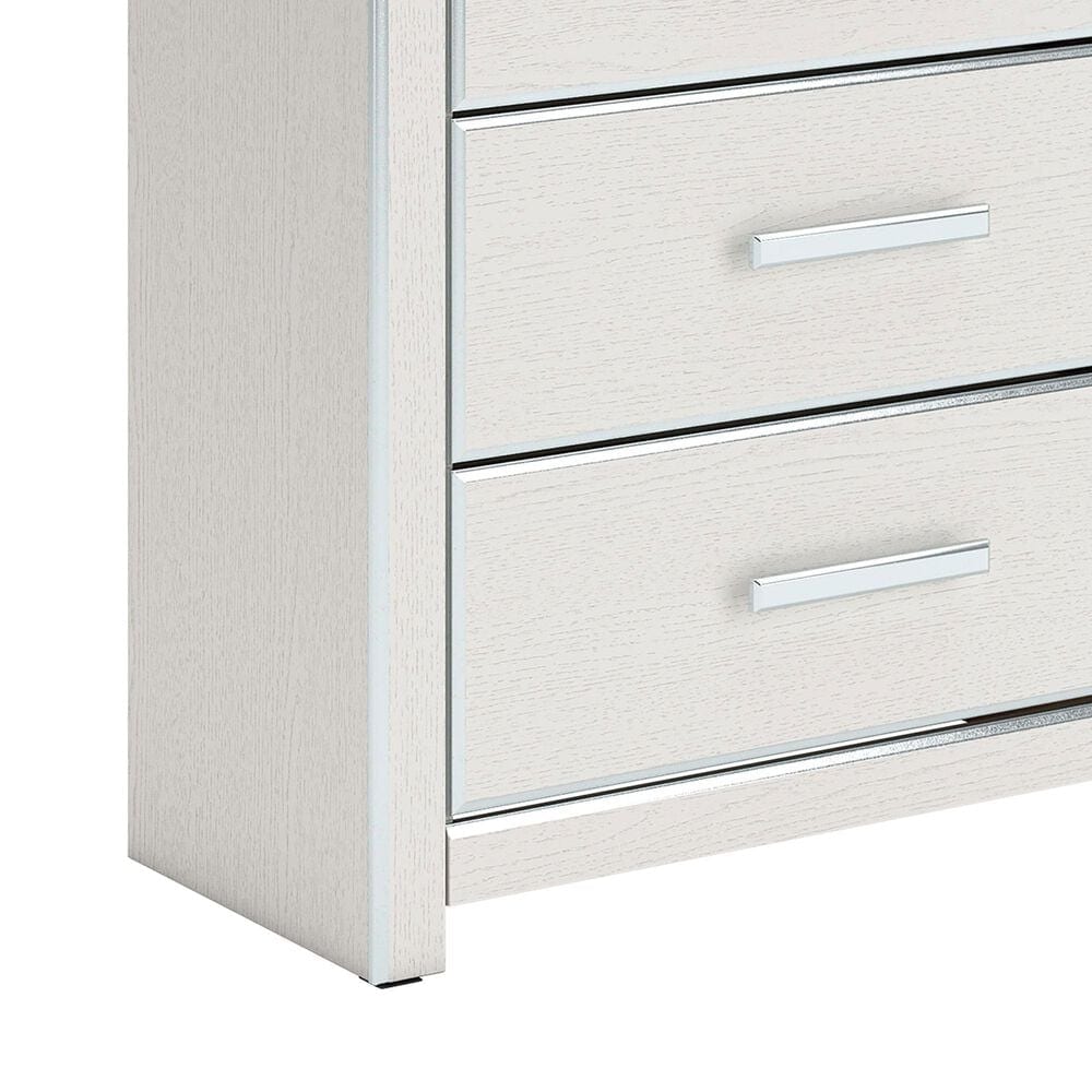 Ashley Zuraleus 5-Piece Queen Upholstered Panel Bedroom Set in Matte White, , large