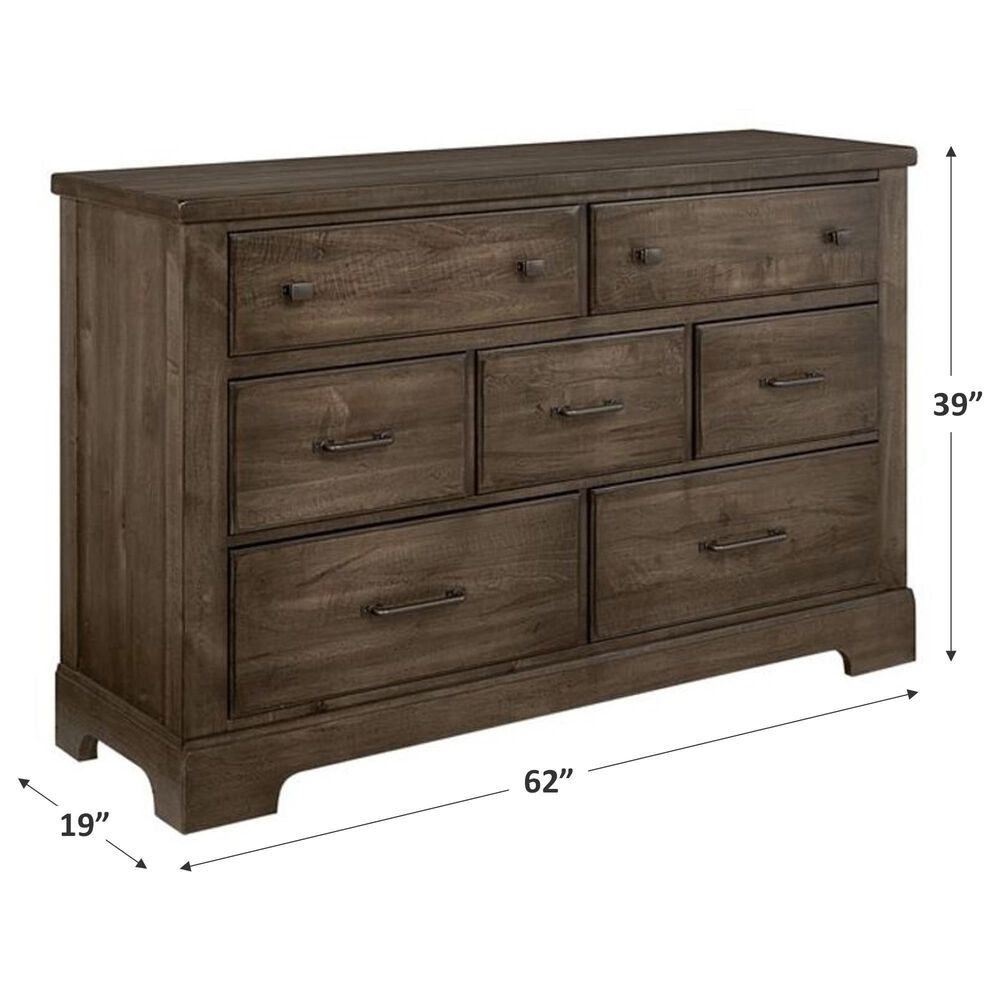 Viceray Collections Cool Rustic 7 Drawer Dresser in Mink, , large