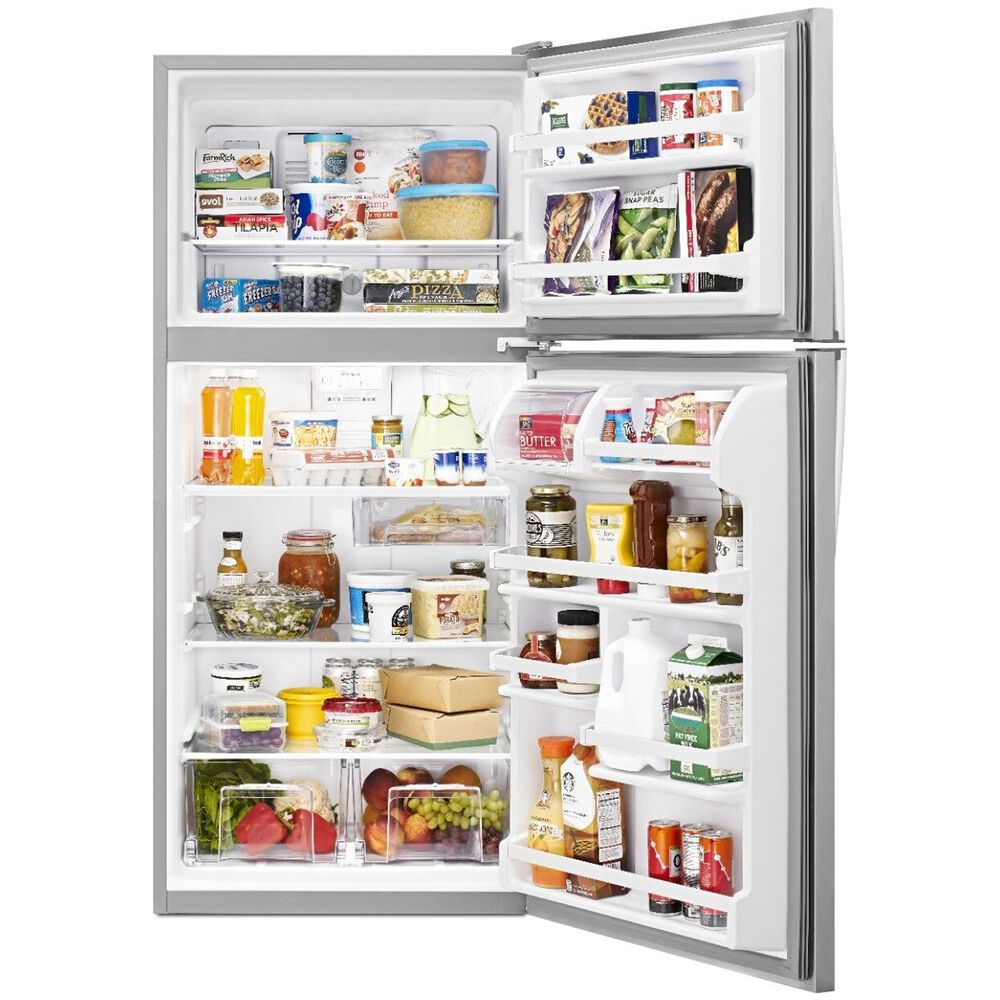 Whirlpool 18 Cu. Ft. Top Freezer Refrigerator Energy Star in Stainless Steel, , large
