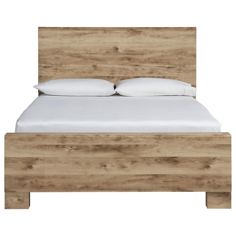 Ashley Hyanna Queen Panel Bed in Golden, , large