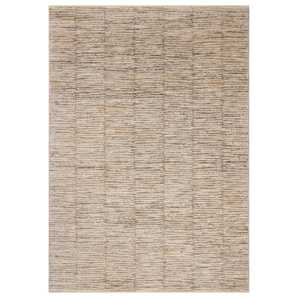 Loloi Nellie Beige and Fog 9"6" x 13" Area Rug, , large