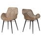 Baxton Studio Ballerina Arm Chair in Greywash and Black (Set of 2), , large