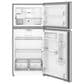 Whirlpool 19.2 Cu. Ft. Top Freezer Refrigerator with Total Coverage Cooling in Fingerprint Resistant Stainless Steel, , large