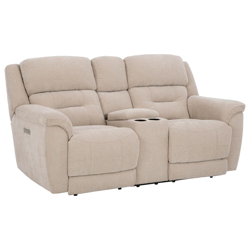 HomeStretch Knockout Power Loveseat in Parkway Stone, , large