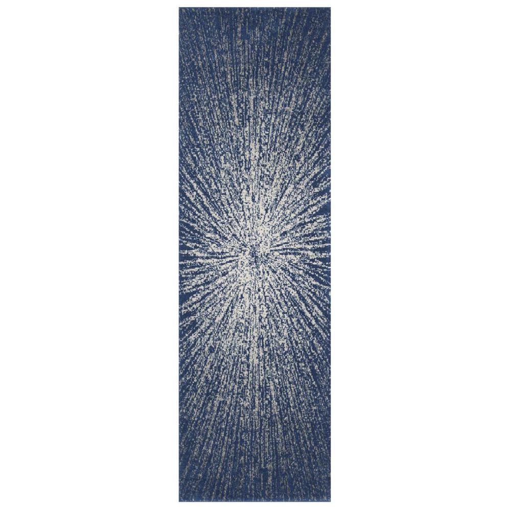 Safavieh Evoke EVK228N 2&#39;2&quot; x 9&#39; Navy and Ivory Runner, , large