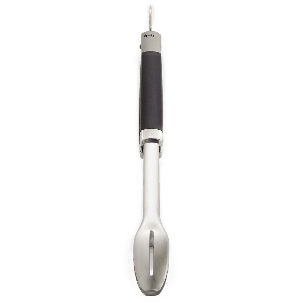 Weber Precision Grill Tongs and Spatula Set in Black and Stainless Steel, , large