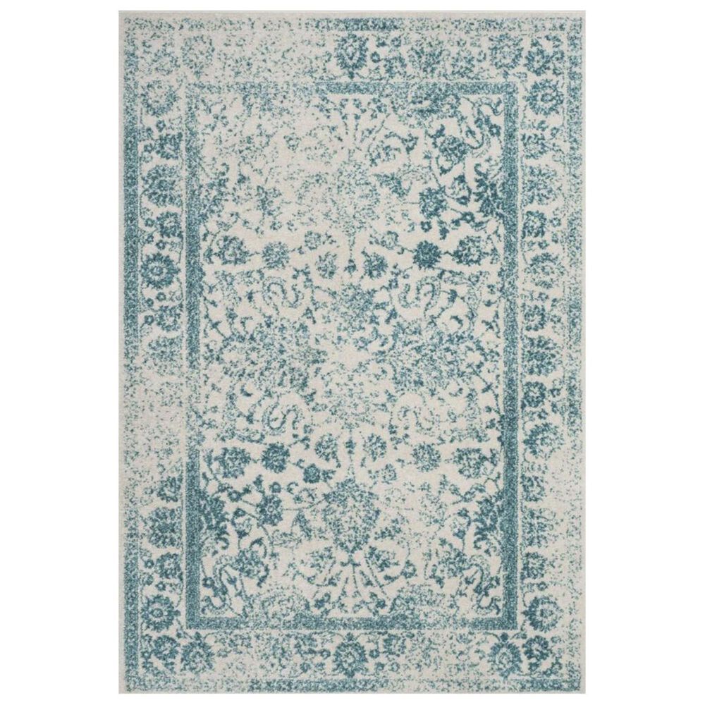 Safavieh Adirondack ADR109D 8" x 10" Ivory and Teal Area Rug, , large