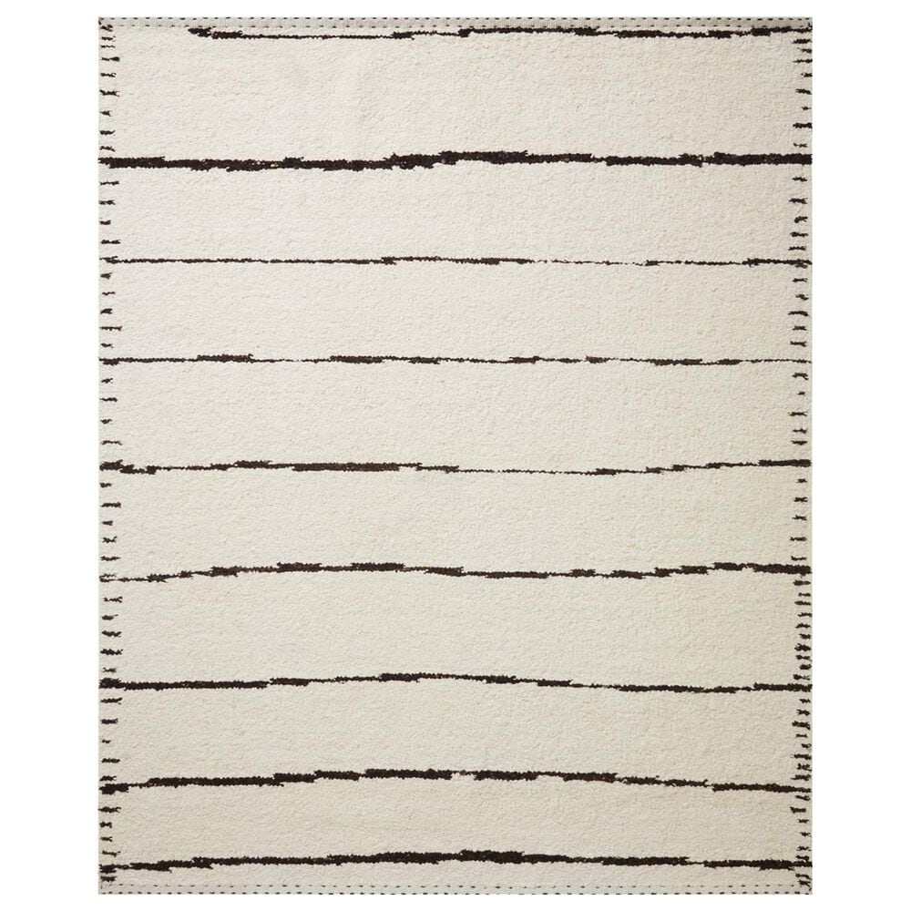 Loloi Roman 5"6" x 8"6" Ivory and Black, , large