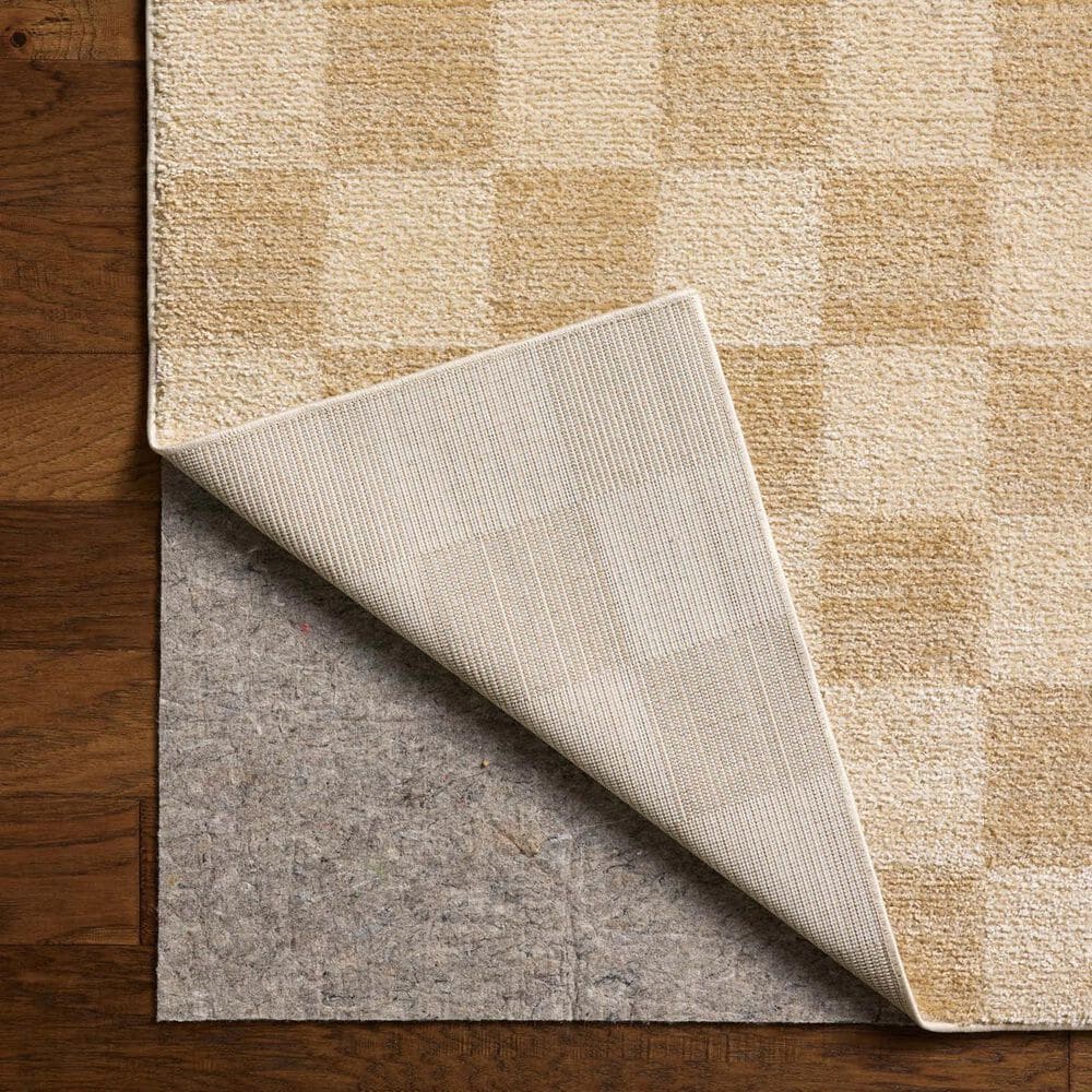 Chris Loves Julia x Loloi Calvin Wheat and Ivory 5'3" Round Area Rug, , large