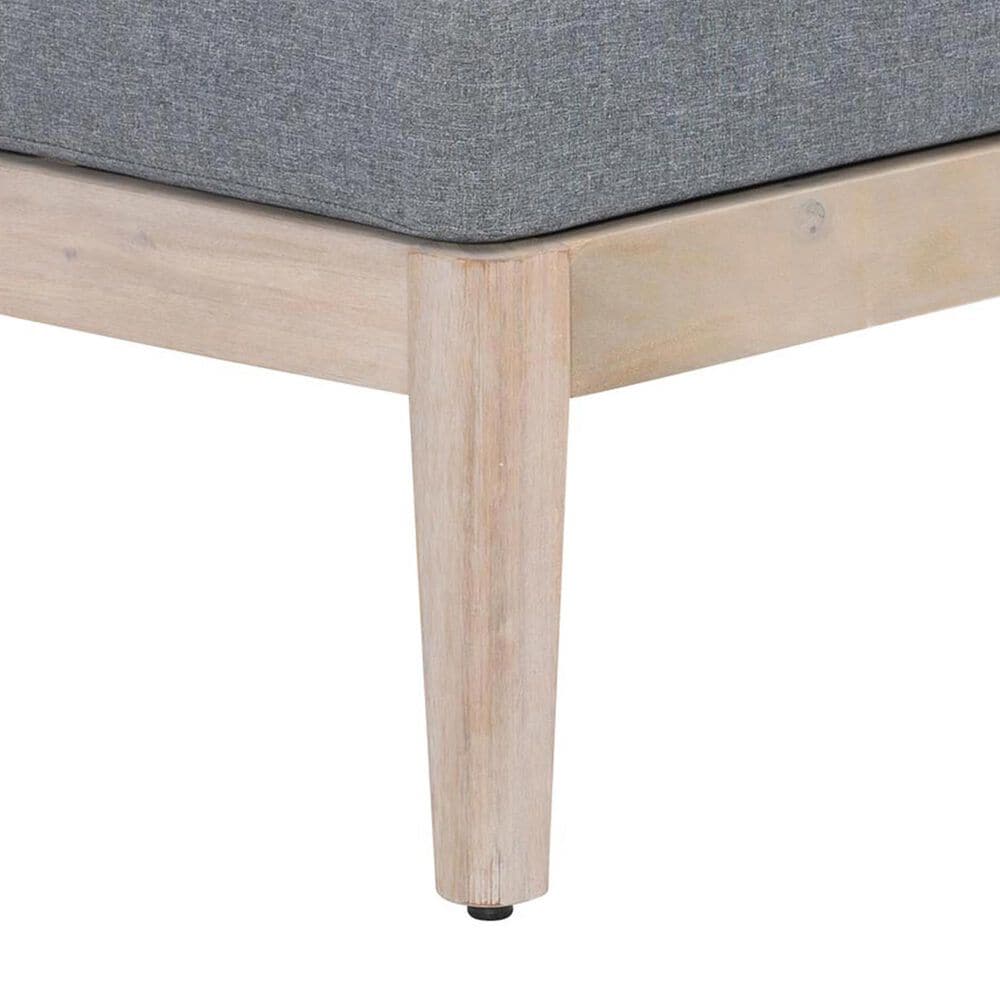 Linon Home Decor Summerlyn Patio Ottoman with Natural Frame in Grey, , large