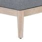Linon Home Decor Summerlyn Patio Ottoman with Natural Frame in Grey, , large