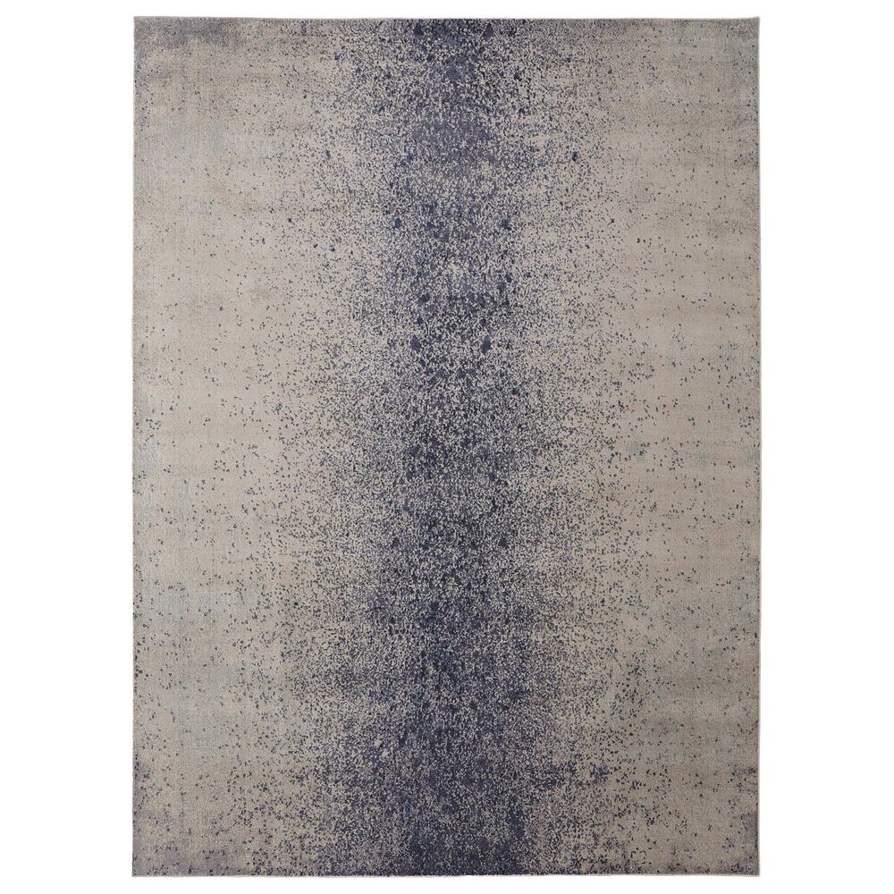Feizy Astra 8" x 10" Ivory and Blue Area Rug, , large