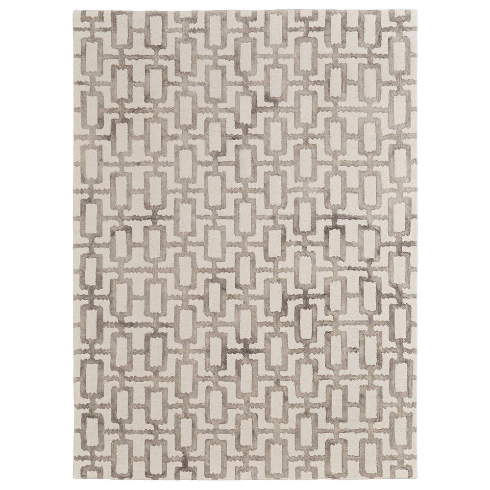 Feizy Lorrain 3"6" x 5"6" Gray and Ivory Area Rug, , large