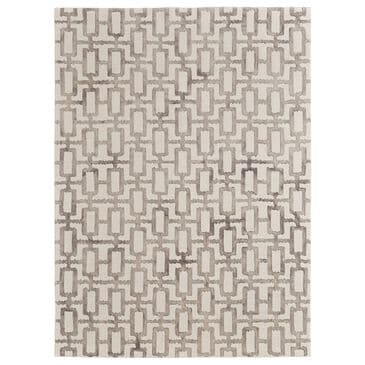 Feizy Lorrain 3"6" x 5"6" Gray and Ivory Area Rug, , large