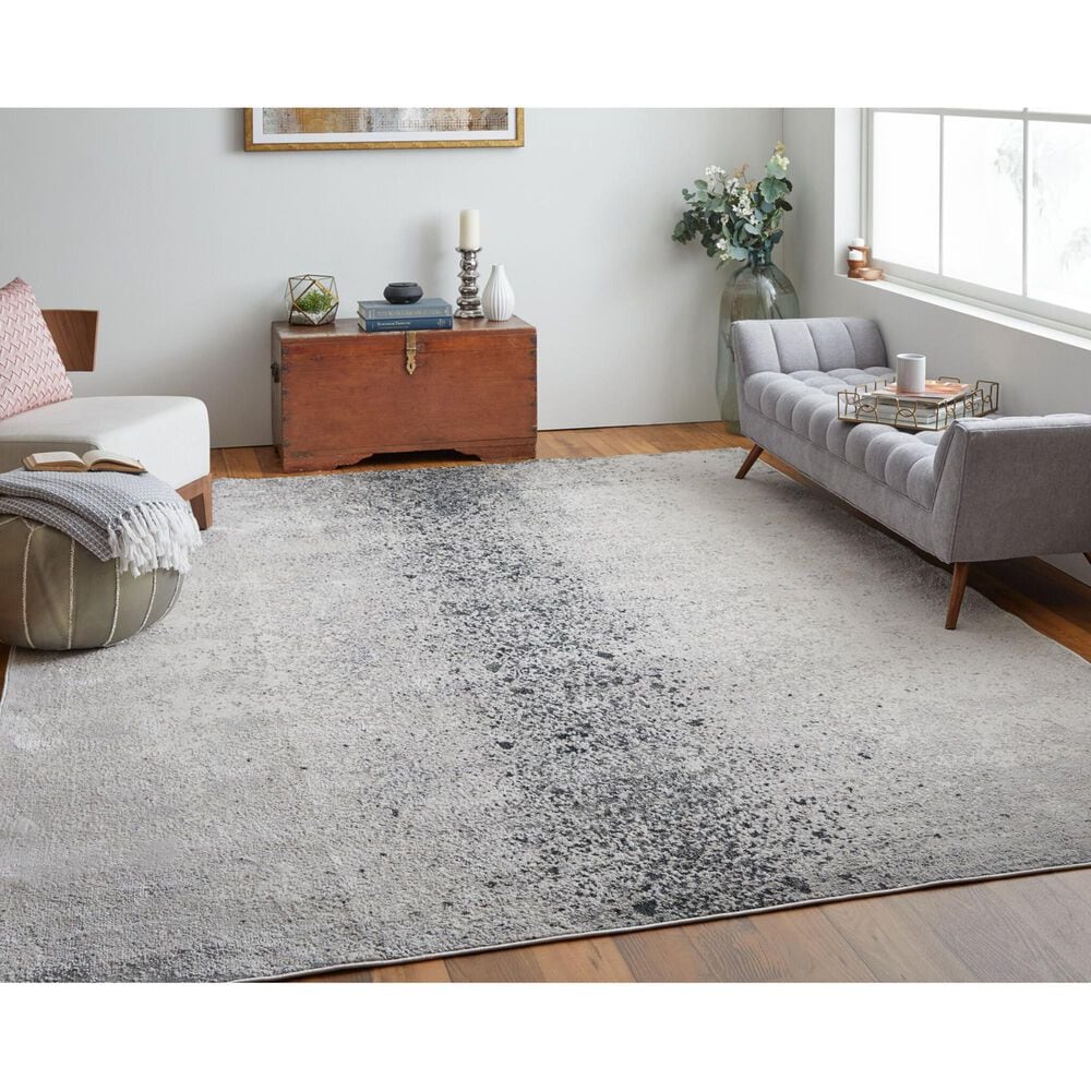 Feizy Astra 8&#39; x 10&#39; Ivory and Gray Area Rug, , large